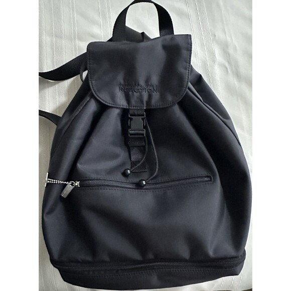 Kenneth Cole Reaction Other - Kenneth Cole Reaction Black Nylon Backpack Buckle Strap Adjustable Large 18”x 12